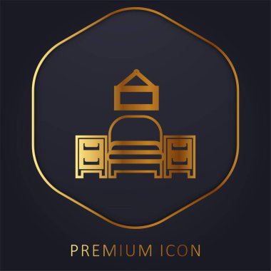 Yatak odası Mobilya Malzemeleri Altın Hat prim logosu veya simgesi