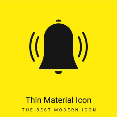 Alarm en düşük düzeyde parlak sarı madde simgesi