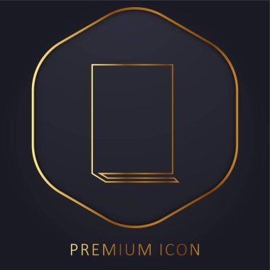 Altın satır premium logosu ya da simgesi