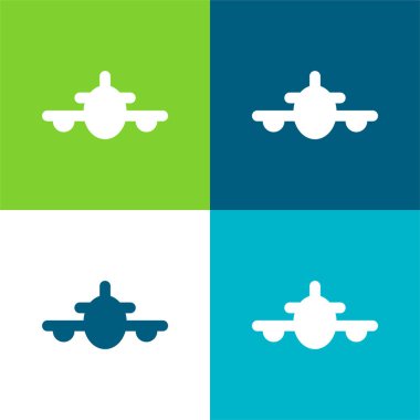 Uçak düzlemi 4 renk en küçük simge kümesi