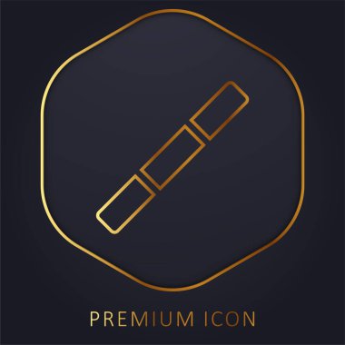 Bo altın çizgi premium logosu veya simgesi
