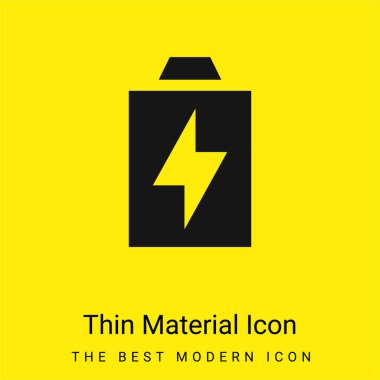 Pil en az parlak sarı madde simgesi