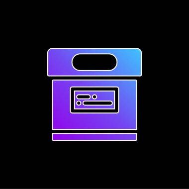 Mavi gradyan vektör simgesini arşivle