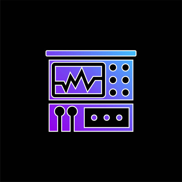 Значок синего градиента анализатора