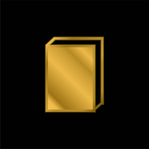 Позолоченная икона или вектор логотипа