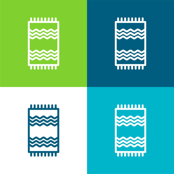 Четырехцветный минимальный набор значков