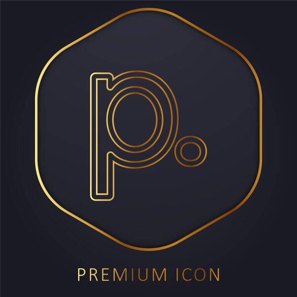 Символ "Золотая линия", логотип или иконка