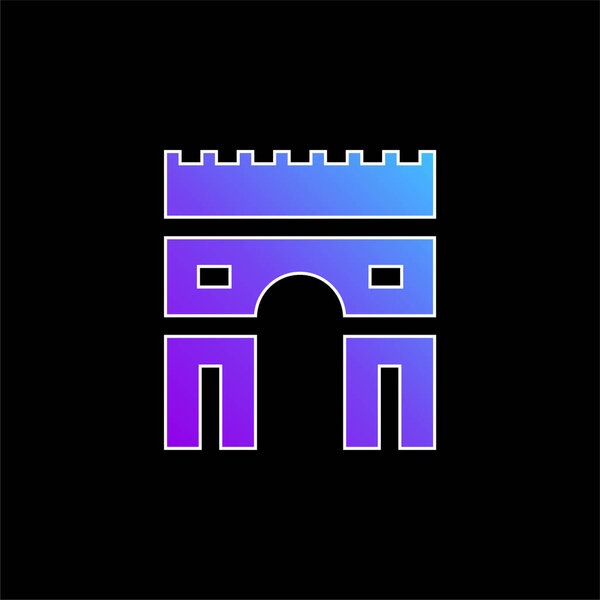 Символ синего градиента Триумфальной арки