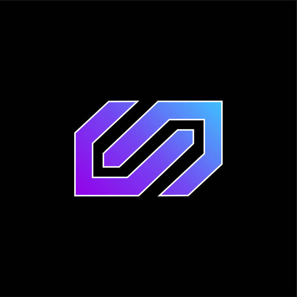 Barcelona Metro Logo blue gradient vector icon