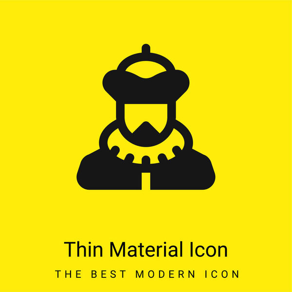 Baron minimal bright yellow material icon