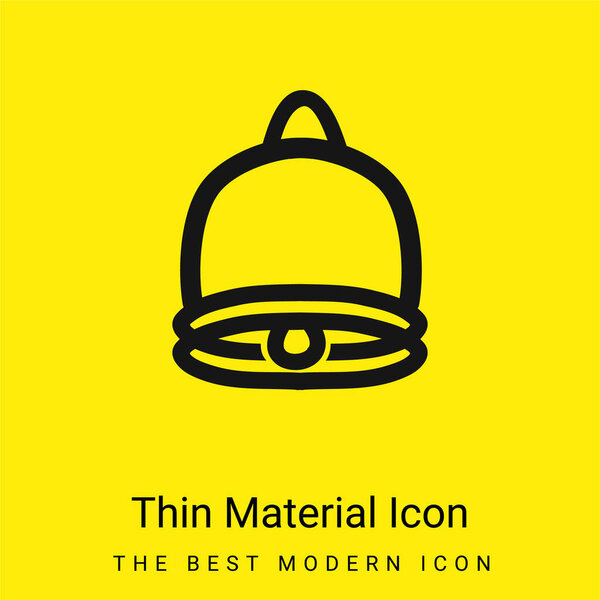 Bell Hand Drawn Interface Symbol minimal bright yellow material icon