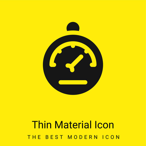 Barometer minimal bright yellow material icon