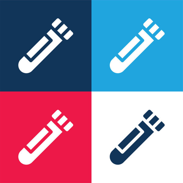 BloodTest синий и красный четыре цвета минимальный набор значков