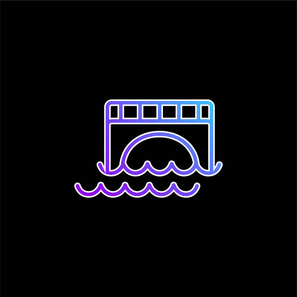 Значок "Мост через воду"