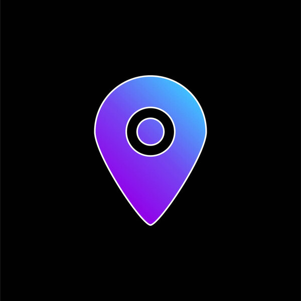 Black Placeholder For Maps blue gradient vector icon