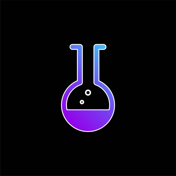 Beaker blue gradient vector icon