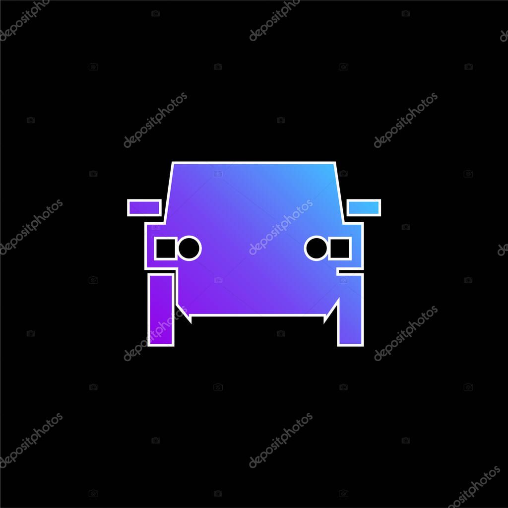 All Terrain Vehicle blue gradient vector icon