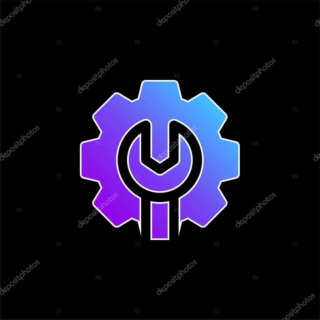 Admin blue gradient vector icon