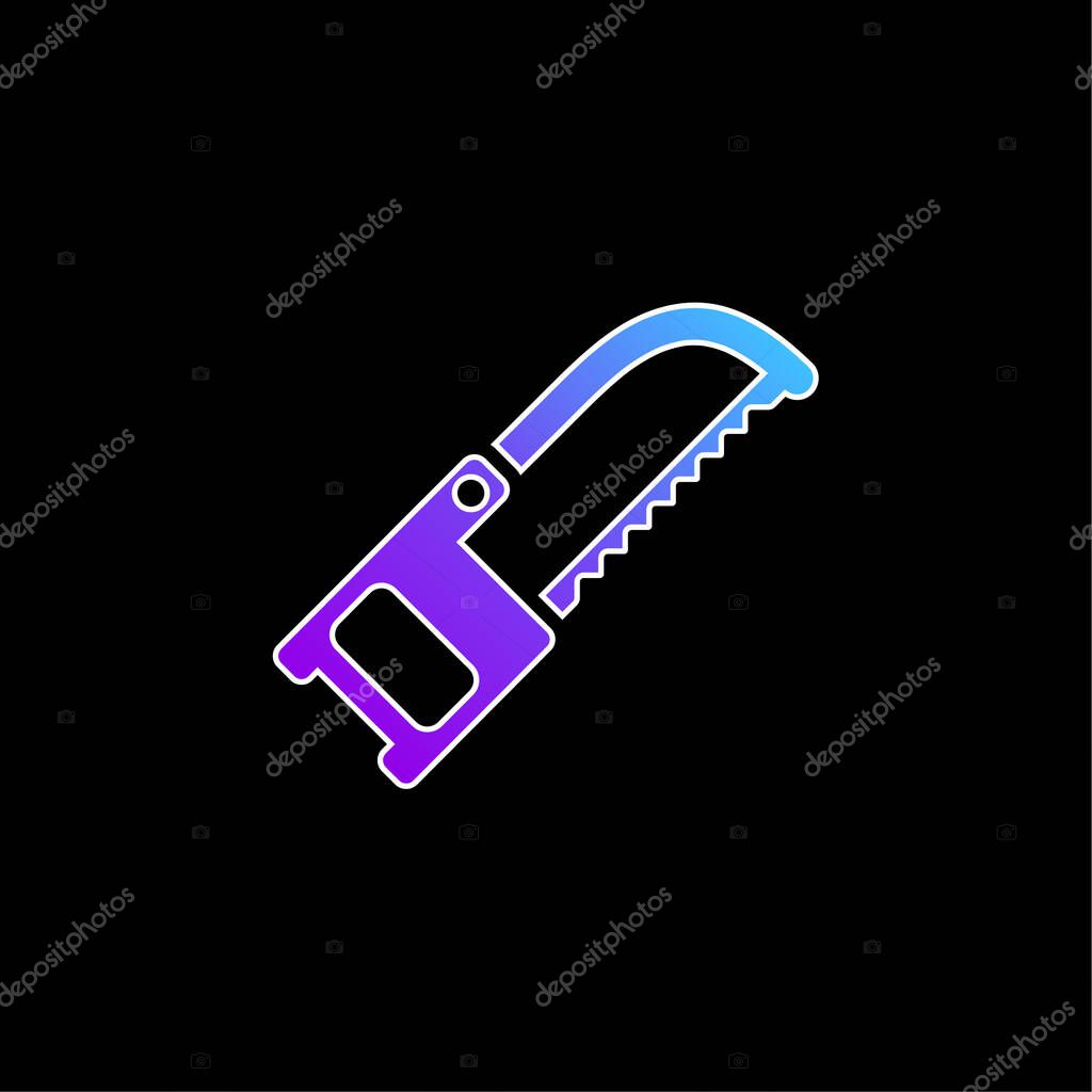 Band Saw blue gradient vector icon