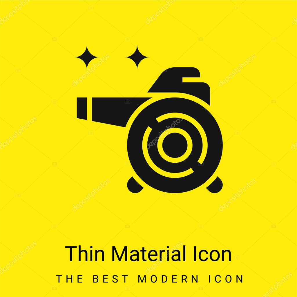 Air Blower minimal bright yellow material icon