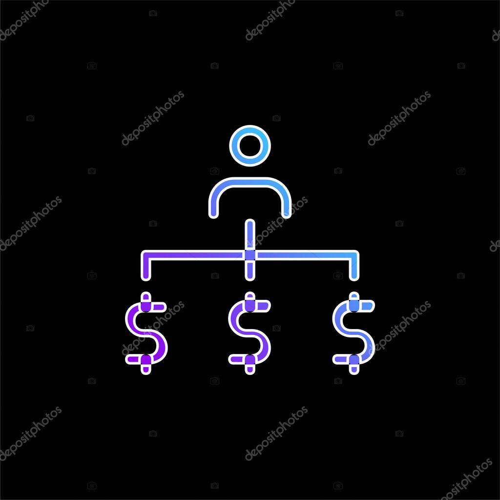Admin blue gradient vector icon