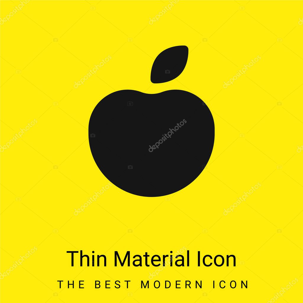 Apple minimal bright yellow material icon