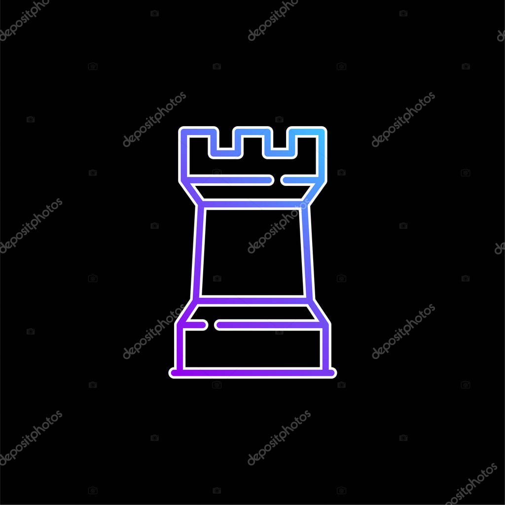 Big Towers blue gradient vector icon