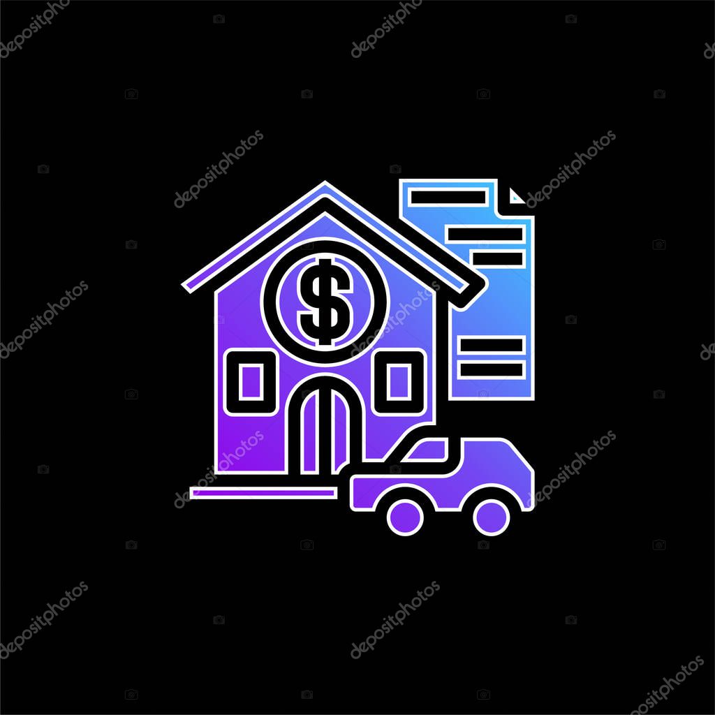Asset blue gradient vector icon