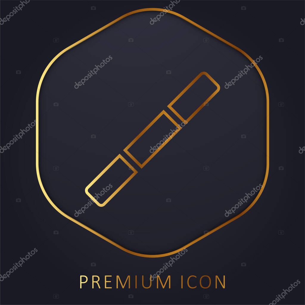 Bo golden line premium logo or icon