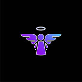Andělsky modrá ikona přechodu