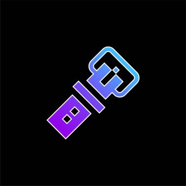 Kemer mavisi gradyan vektör simgesi