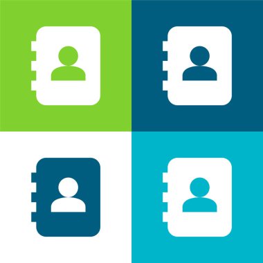 Gündem Düz 4 Renk en küçük simge kümesi