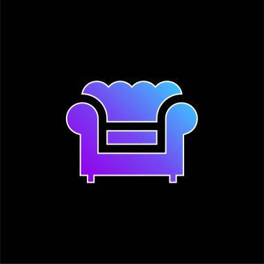 Koltuk mavisi gradyan vektör simgesi