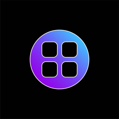 Mavi gradyan vektör simgesini uygular