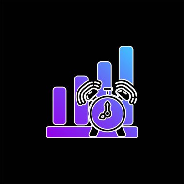 Mavi gradyan vektör simgesini uyar