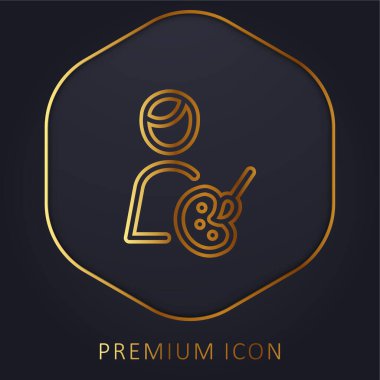Sanatçı Altın Hat premium logosu veya simgesi