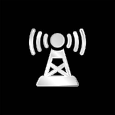 Anten gümüş kaplama metalik simge