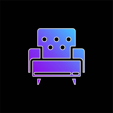 Koltuk mavisi gradyan vektör simgesi