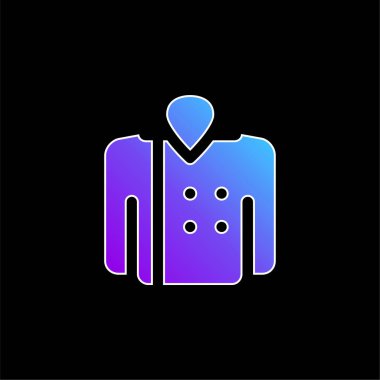 Blazer mavi gradyan vektör simgesi