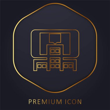 Artırılmış Gerçeklik Altın Hat prim logosu veya simgesi