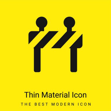 Bariyer en az parlak sarı madde simgesi