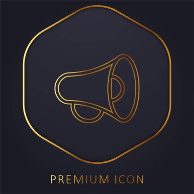 Altın çizgi prim logosu veya simgesi