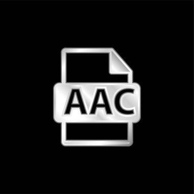 AAC Dosya Biçimi Değişken gümüş kaplama metalik simge