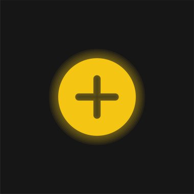 Parlak sarı neon simgesi ekle