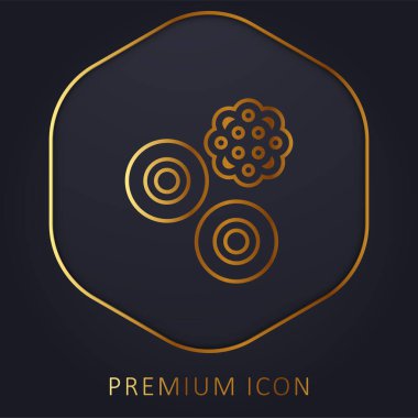 Kan Hücreleri Altın Hücre prim logosu veya simgesi
