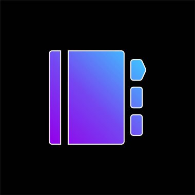 Gündem mavi gradyan vektör simgesi