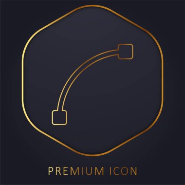 Ark altın çizgisi premium logosu veya simgesi
