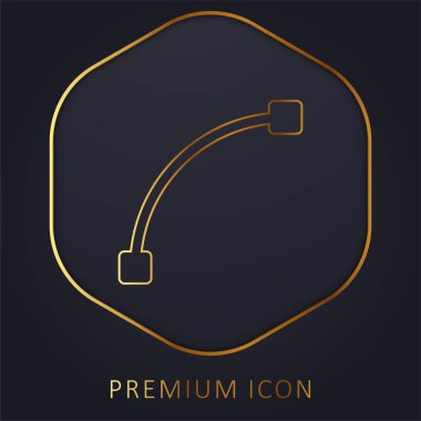 Arc golden line premium logo or icon clipart