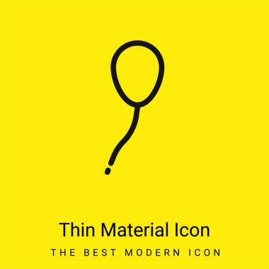 Balon en az parlak sarı madde simgesi