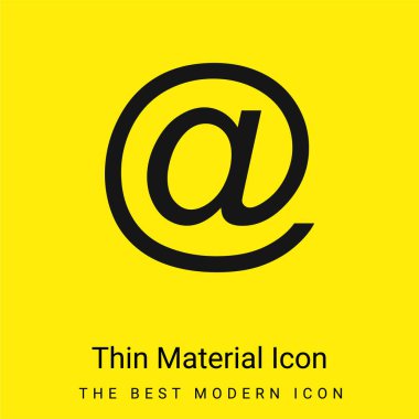 En az sarı madde simgesinde